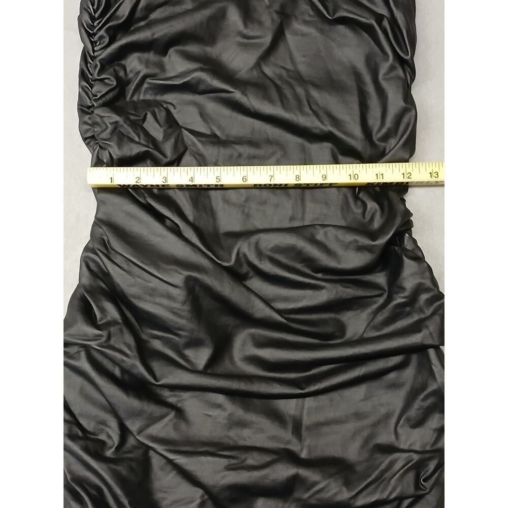 Shein (Large) Women's Black Leather Strap Mini Dress - Picture 3 of 7